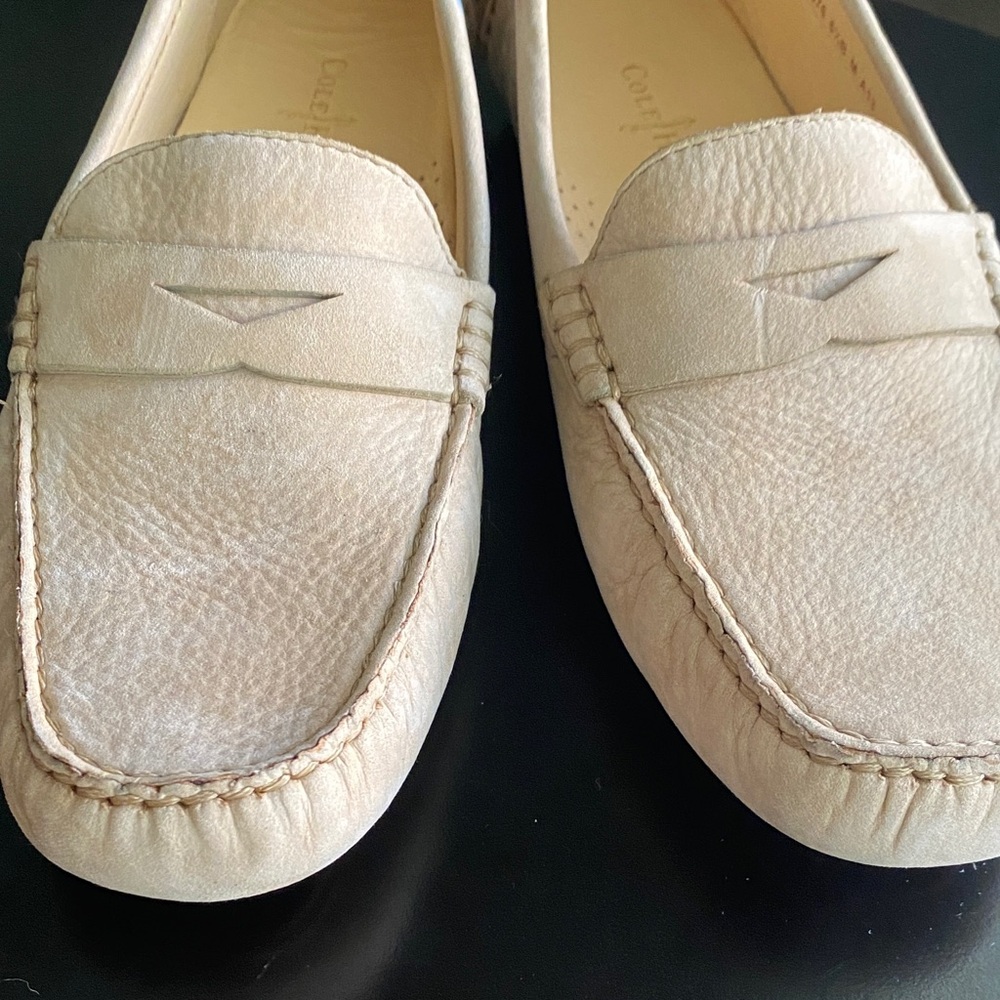 Cole Haan Women’s Light Beige Penny Loafers - Picture 2 of 8